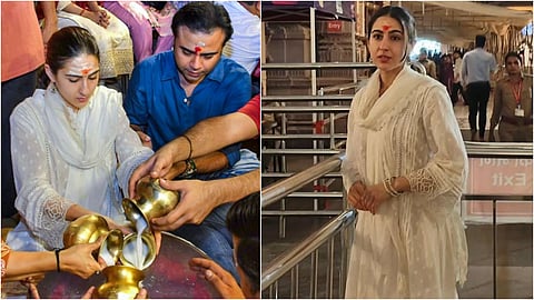 विश्वनाथ मंदिर के सारा अली खान ने किए दर्शन, बाबा के रंग में रंगी दिखीं एक्ट्रेस, सामने आई तस्वीरें
