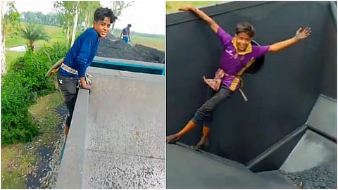 ये हैं रियल लाइफ के 'गुंडे', पटरी पर दौड़ती मालगाड़ी से फिल्मी स्टाइल में उड़ाया कोयला, देखें VIDEO