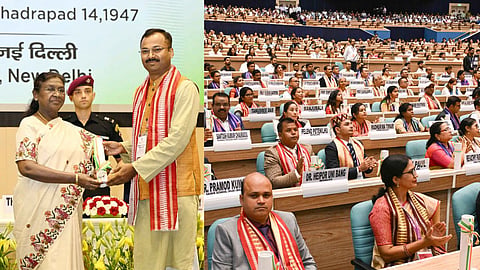 President Draupadi Murmu honoured 81 teachers with National Teacher Award