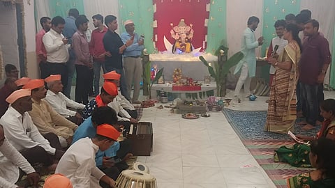 गणेशोत्सव पर रामधुन, भजन और सामुदायिक प्रार्थना
