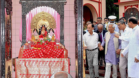 बांग्लादेश में जंग का मैदान बना हिंन्दू मंदिर, भारी सुरक्षा के बीच भक्तों ने की मां दुर्गा की पूजा