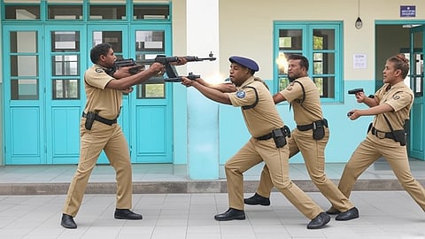 gunfire-in-bareilly-police-station-inspector-constable-injured