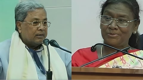 karnataka-cm-Siddaramaiah-President Droupadi Murmu-kannada-question-controversy
