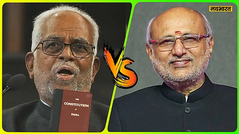 सीपी राधाकृष्णन व बी सुदर्शन रेड्डी (डिजाइन फोटो)