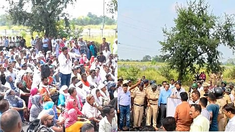 Protest in Dongargaon: एमआईडीसी, बूटीबोरी स्थित मोरारजी टेक्सटाइल कंपनी में खून-पसीना बहाने के बावजूद पिछले तीन महीने से वेतन से वंचित 1800 से अधिक श्रमिकों का जीवन आज सड़क पर आ गया है।