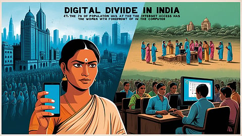 भारत में अब भी 47% लोग इंटरनेट से दूर, डिजिटल खाई में महिलाएं सबसे पीछे