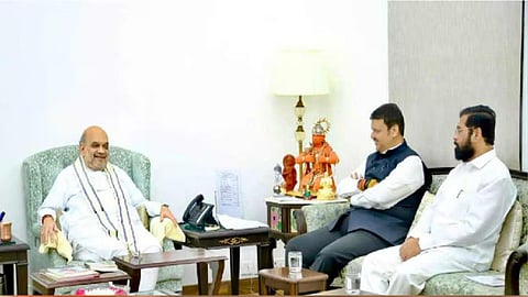 अमित शाह ने सीएम और उपमुख्यमंत्रियों संग की मुलाकात (pic credit; social media)