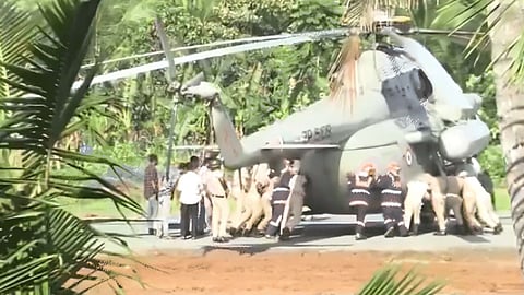 droupadi murmu helicopter stuck