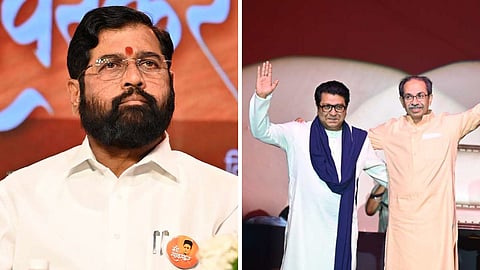 Mumbai News: संजय राऊत ने दावा किया कि Eknath Shinde ने खुद उद्धव और राज ठाकरे को साथ लाने की बात कही थी। वहीं भाजपा समर्थक नेताओं ने पलटवार करते हुए राऊत पर 'राजनीतिक सुपारी' लेने का आरोप लगाया।