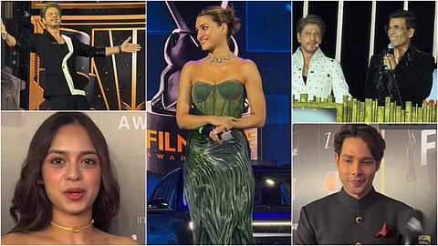 Filmfare Awards में शाहरुख खान ने दिया सिग्नेचर पोज, कृति सेनन समेत सितारों ने मंच पर बिखेरा जलवा