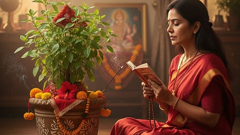 कार्तिक मास में विधिवत तुलसी पूजा की महिमा जानिए, खुशियों से भर जाएगा जीवन, जानिए पूजा विधि