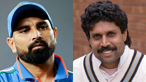 Mohammed Shami and Kapil Dev