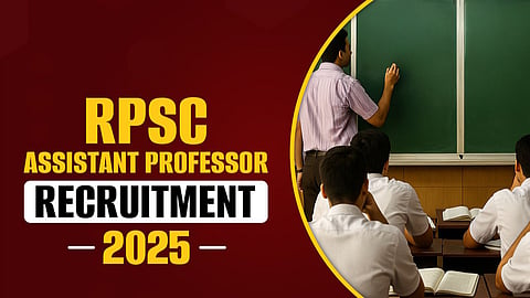 RPSC Assistant Professor Recruitment 2025