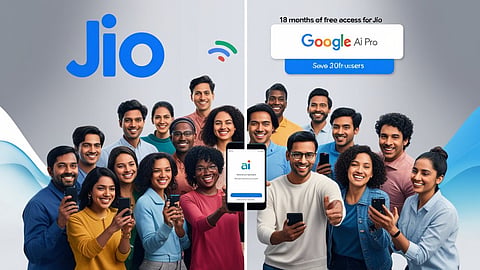 Reliance और Google की बड़ी साझेदारी: Jio यूजर्स को मिलेगा 18 महीने का फ्री Google AI Pro एक्सेस