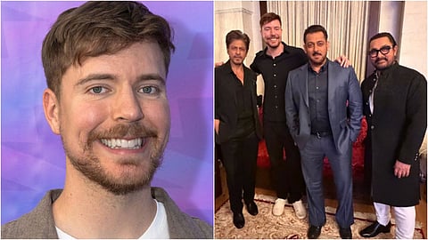 MrBeast Pic With Three Khans