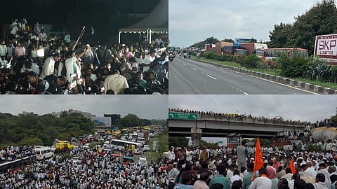 Nagpur Highway Blockade: प्रहार संगठन के अध्यक्ष और पूर्व मंत्री बच्चू कडू के नेतृत्व में किसानों का कर्जमाफी आंदोलन अब निर्णायक मोड़ पर पहुंच गया है। जानें नागपुर आने के वैकल्पिक मार्ग।