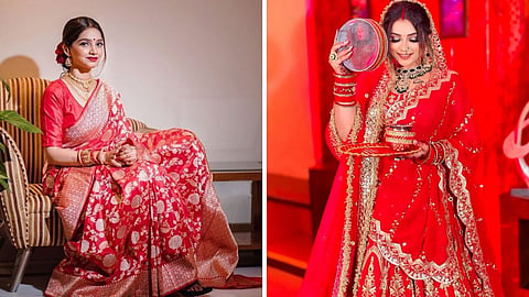 करवा चौथ पर पहनें लाल रंग की साड़ियां