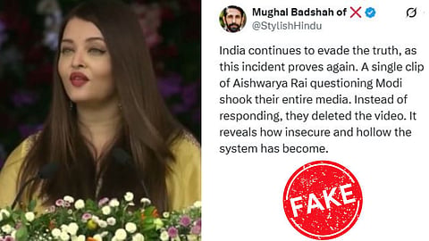 The viral clip of Aishwarya Rai questioning PM Modi is a deepfake, with AI tools confirming the video is fake.