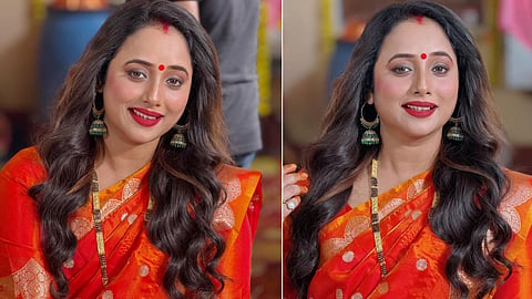 रानी चटर्जी ने शेयर की सेट की तस्वीरें, मांग में सिंदूर और गले में मंगलसूत्र देख फैंस हार रहे दिल