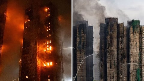A massive blaze in a Hong Kong high-rise complex killed 44 people and left over 270 others missing.