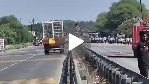 Latur CNG Tanker Gas Leak