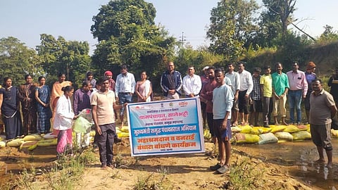 226 गापं में चलाया महाश्रमदान उपक्रम