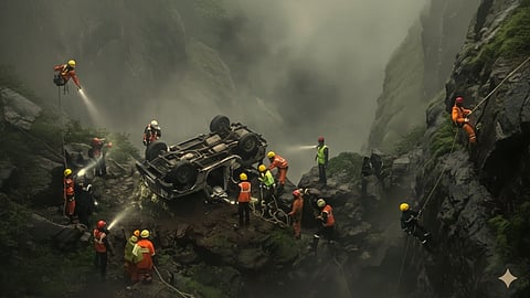 Raigad Tamhini Ghat Jeep Accident