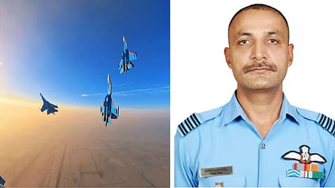 Russian Knights performed the 'Missing Man' manoeuvre at the Dubai Air Show to honour Wing Commander Namansh Syal, who died in the Tejas crash.