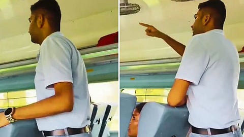 A young man's cleanliness message in Bhojpuri has gone viral in the train and is reminding people of their responsibility towards cleanliness.