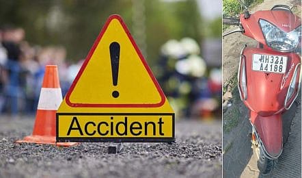 देवली मार्ग पर दुपहिया वाहन दुर्घटनाग्रस्त