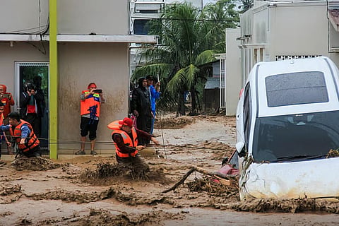 Indonesia devastated by floods and landslides, with three provinces in turmoil, and the death toll rising hourly.