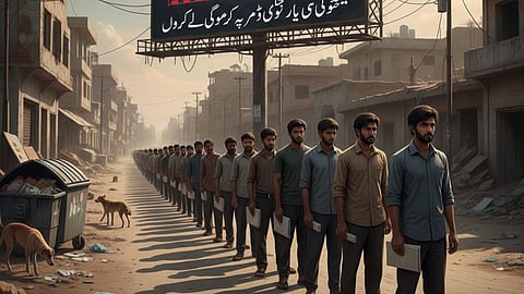 The census has revealed the truth! Every third Pakistani youth is unemployed! Systemic failure has turned the country into a 'time bomb'.