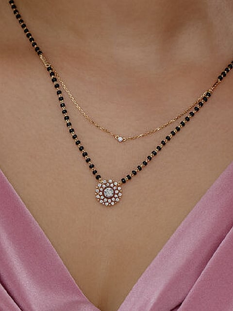 Circle Pendant Mangalsutra Designs
