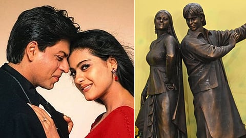 DDLJ 30 Years: लंदन में लगा राज-सिमरन की ब्रॉन्ज स्टैच्यू, शाहरुख-काजोल ने किया अनावरण