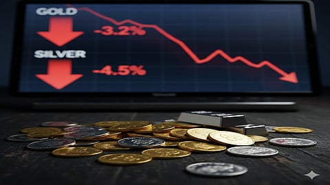 Gold and silver prices fall, know the price in your city