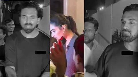 मुंबई की 'भीड़' में घिरे KL राहुल! पत्नी आथिया शेट्टी भी थीं साथ, जैसे-तैसे कर छुड़ाई जान- VIDEO
