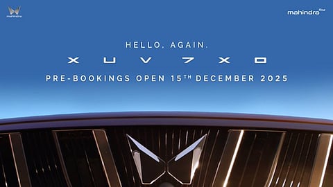 Mahindra XUV 7XO teaser creates a stir, launch on January 5th