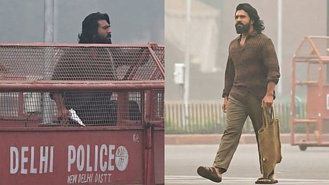 Ram Charan rugged look in the Delhi winter goes viral