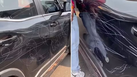 A viral video shows a brand-new Scorpio-N vandalised due to jealousy, sparking outrage and sympathy online.