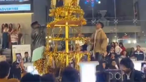 A viral video of vandalism at a Christmas event in Indore has sparked a debate on religious freedom and law and order.