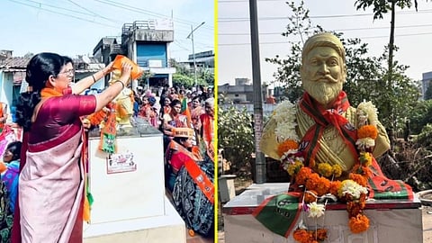 Shivaji Maharaj Controversy: भंडारा में शिवाजी महाराज के पुतले पर भाजपा का दुपट्टा डालने से विवाद, ओबीसी क्रांति मोर्चा आक्रामक; आचार संहिता उल्लंघन के आरोप तेज।