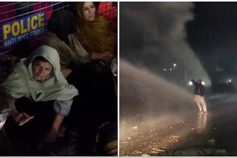 Imran Khan's sister was attacked with a water cannon, causing a huge uproar outside Adiala Jail, PTI made a serious allegation.
