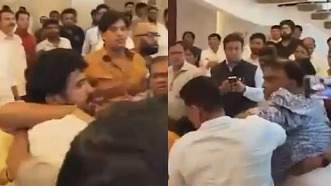 jitendra awhad and gopichand padalkar supporters clash
