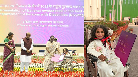 Aboli Vijay Jarit: नागपुर की अबोली विजय जारित को राष्ट्रपति द्रौपदी मुर्मू ने ‘सर्वश्रेष्ठ दिव्यांगजन पुरस्कार’ से सम्मानित किया। अबोली मोटिवेशनल स्पीकर और आर्टिस्ट हैं।