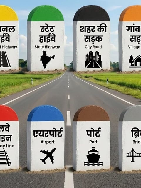 सड़क किनारे लगे ये रंगीन पत्थर क्या बताते हैं? 90% लोग नहीं जानते मतलब