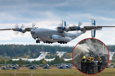 An-22 military plane crashes in Russia, major accident in Ivanovo region, rescue operation underway