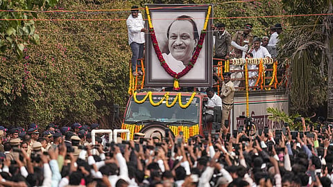 Ajit Pawar Last Rites Ambulance Story