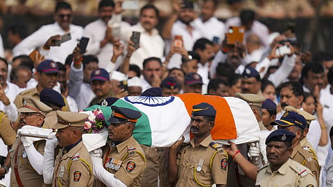Baramati Ajit Pawar last rites