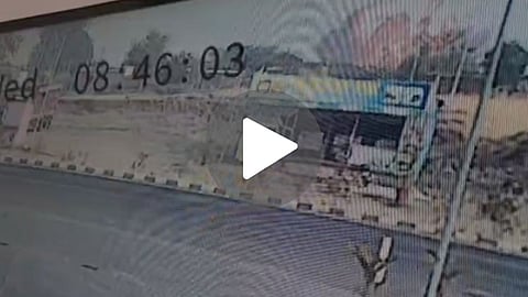 Ajit Pawar Plane Crash CCTV Video
