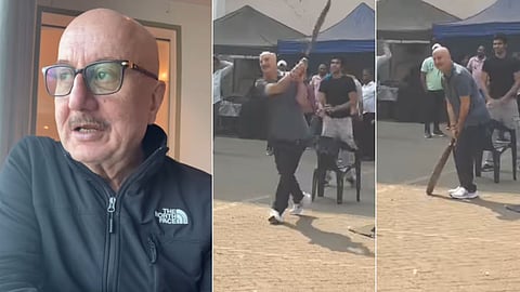 Anupam Kher Cricket Video